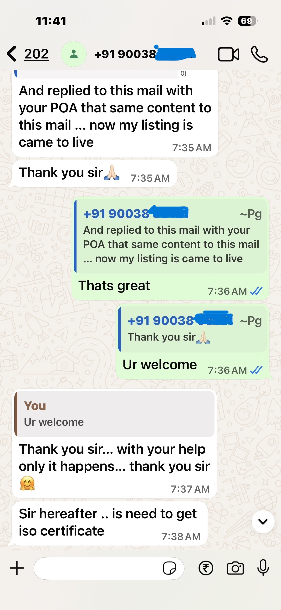 Customer review 1